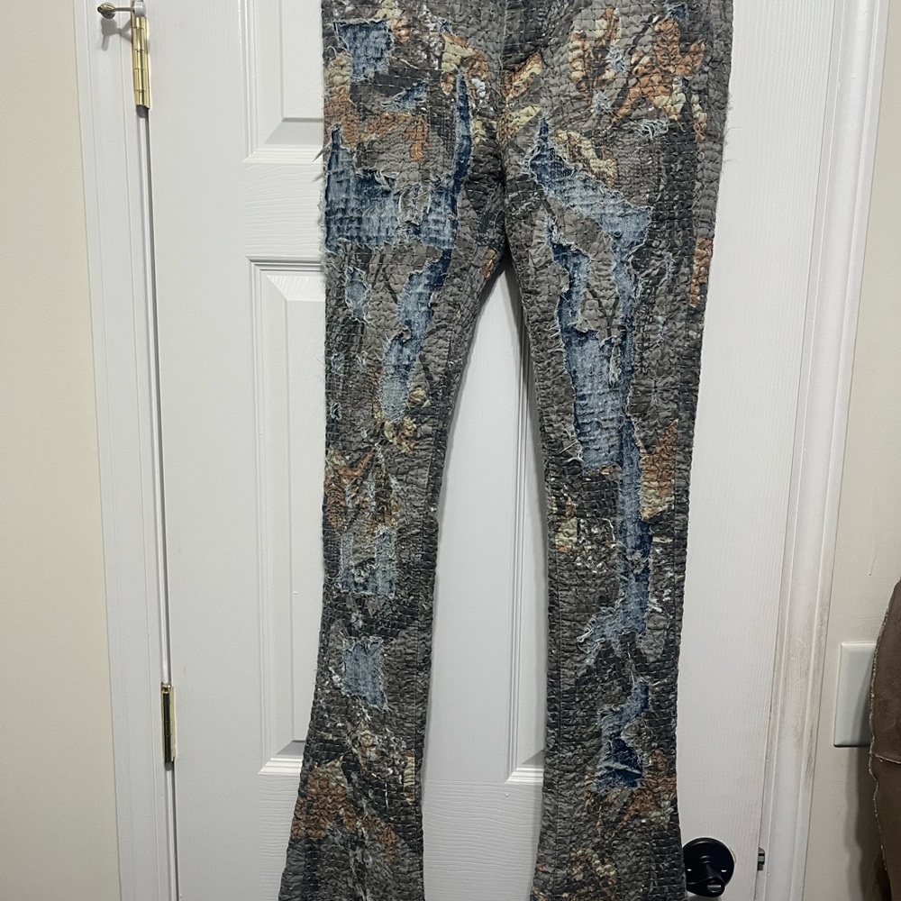 Waimea men’s skinny stacked flare denim